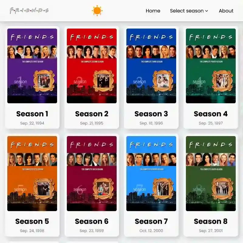 Screenshot of Friends Tv Series