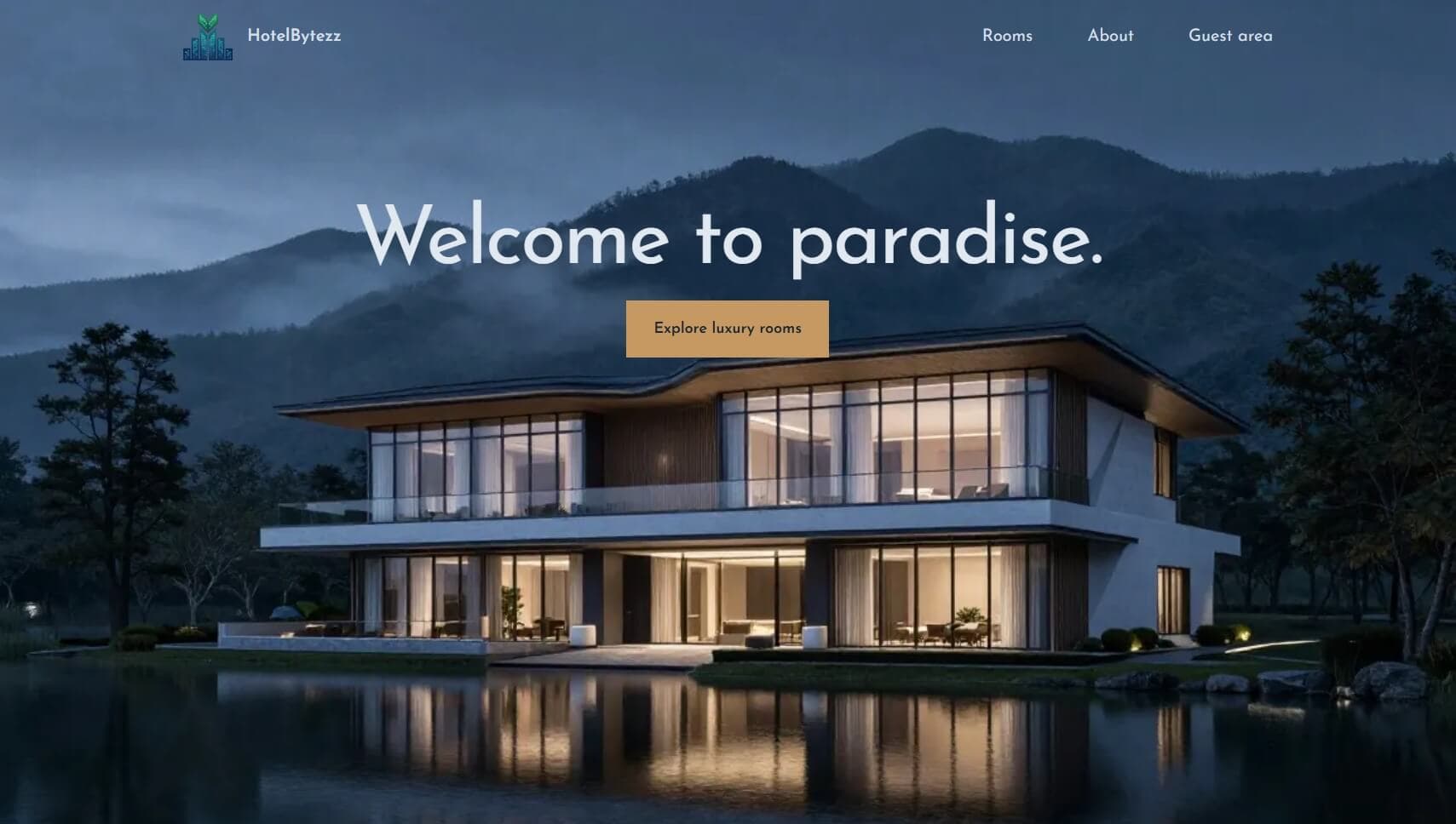 Screenshot of HotelBytezz - (Customer)